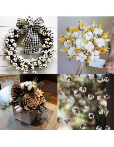 25 Piezas Bolas de Algodón Blanco Decorativas 5-6cm Rowan