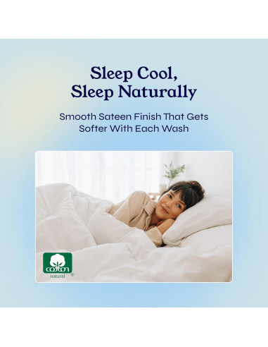 Sábanas Split King California Design Den 400 Hilos Algodón Blanco