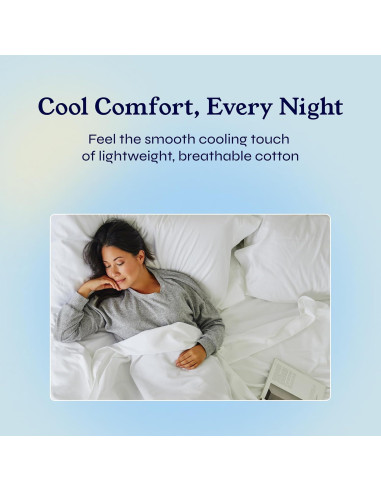 Sábanas Split King California Design Den 400 Hilos Algodón Blanco