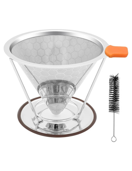 Goteador de Café Reutilizable X-VESOLJE 1-2 Tazas Acero Inoxidable