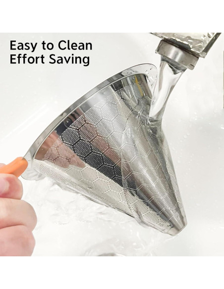 Goteador de Café Reutilizable X-VESOLJE 1-2 Tazas Acero Inoxidable