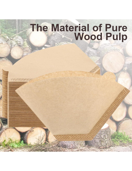 200 Filtros de Café Prudiut No. 2 Desechables Sin Blanquear