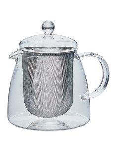 Tetera de Vidrio Hario Pure 700ml con Colador de Acero