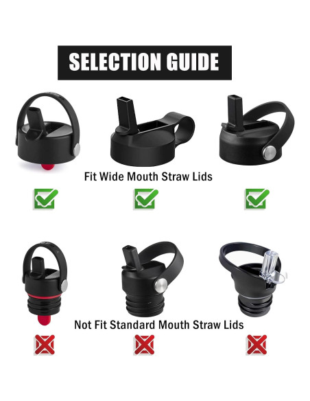 Greant 6 Pajitas Reutilizables para Botellas Hydro Flask 24.89cm