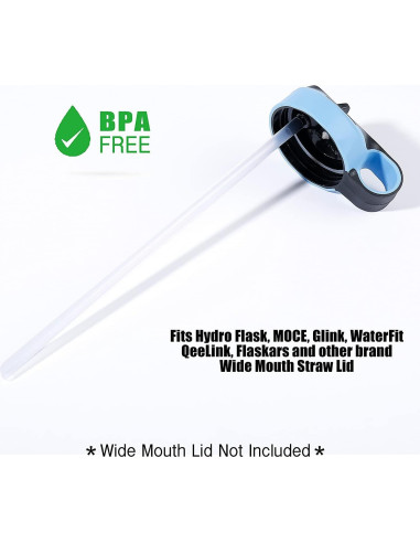 Greant 6 Pajitas Reutilizables para Botellas Hydro Flask 24.89cm