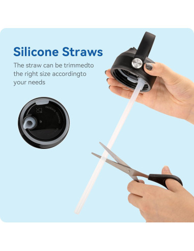 Tapa de Pajita Prurex para Botellas Boca Ancha 5.79 cm - 2 Piezas