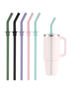 5 Pajitas Reutilizables de Silicona PEUTIER para Hydro Flask