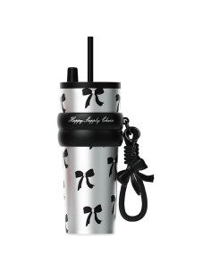 Taza de Acero Inoxidable 24 oz SDGA+ con Tapa y Pajilla