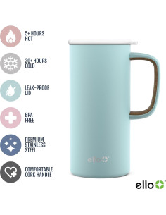 Taza de Viaje Ello Campy 0.5L Acero Inoxidable Aislada 2