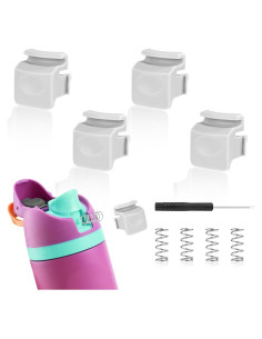 4 Piezas Botones Reemplazo Owala FreeSip 19-40oz Gris