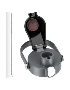 Tapa de Reemplazo Owala Freesip 2 en 1 Gris-Negro 0.47L a 1.18L