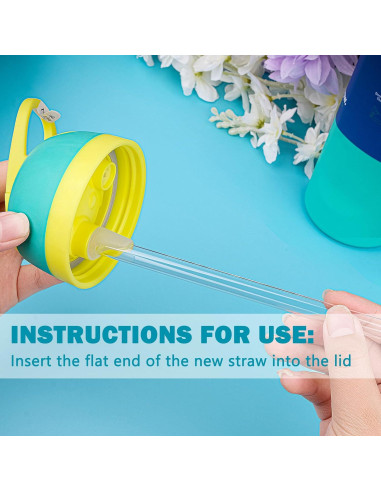 Pajitas Reutilizables HEYSKAY 6PCS Tritan para Owala 24oz y 32oz