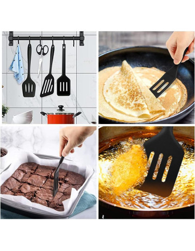 Juego de Espátulas de Silicona Pharamat - 4 Piezas, 20.3 a 34.5 cm