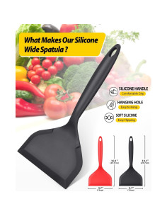 Paquete de 2 Espátulas de Silicona BUNDLEPRO Antiadherentes 2
