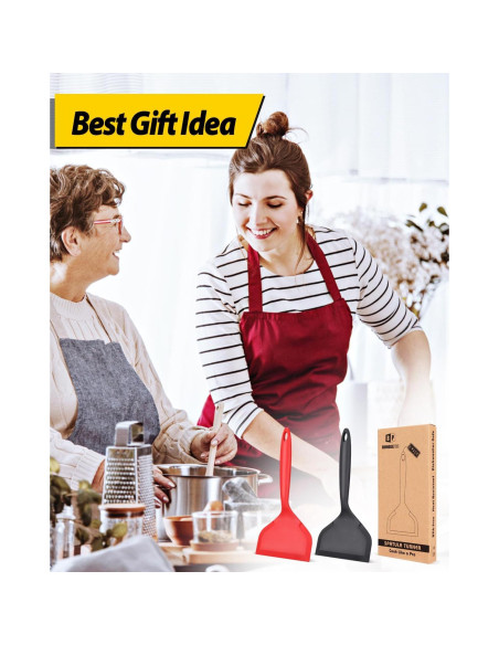 Paquete de 2 Espátulas de Silicona BUNDLEPRO Antiadherentes