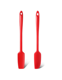 Espátulas de Silicona Patelai 28 cm 2 Piezas Rojas Antiadherentes