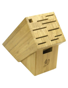 Bloque de cuchillos de bambú Shun para 11 piezas - Soporte elegante