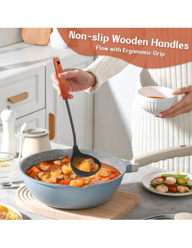 Juego de Utensilios de Cocina FJNATINH Silicona 3 Piezas