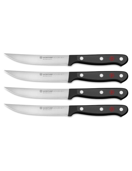 Juego de cuchillos de carne WÜSTHOF Gourmet 4 piezas negro Juego de cuchillos de carne WÜSTHOF Gourmet 4 piezas negro