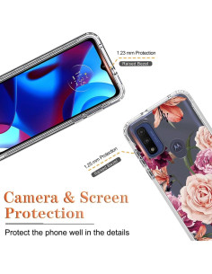 Funda Bumper para Moto G Pure 2021 Yerebel con Protector 2