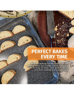 Bandejas para Hornear DaTerra Cucina Doble 40.6x27.9cm Antiadherente 2