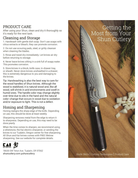 Cuchillo de Utilidad Shun Premier 16.5 cm Acero Inoxidable