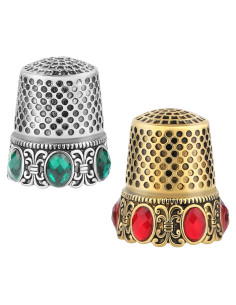 Set 2 Dedales Vintage YIZZVB Plata y Oro - Accesorios Costura