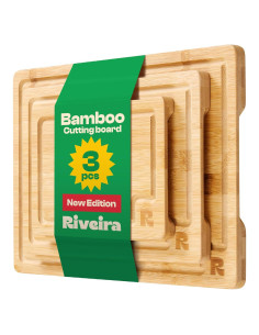 Set de 3 Tablas de Cortar de Bambú Riveira - Ecológicas y Duraderas