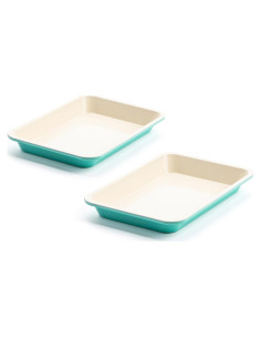 Bandejas para Hornear GreenLife 33x23 cm Set de 2 Cerámica Antiadherente