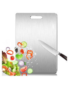 Tabla de Cortar de Titanio BELLPO 36.6x24.9 cm Apta Lavavajillas