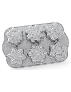 Sartén para Pastelitos Copo de Nieve Nordic Ware 3 Tazas