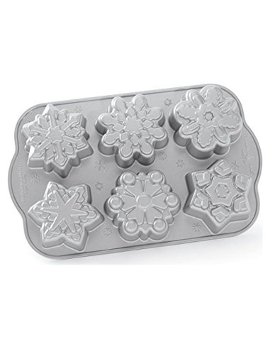 Sartén para Pastelitos Copo de Nieve Nordic Ware 3 Tazas