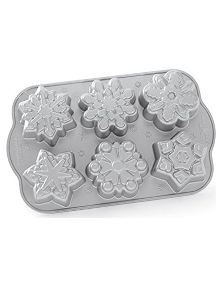 Sartén para Pastelitos Copo de Nieve Nordic Ware 3 Tazas