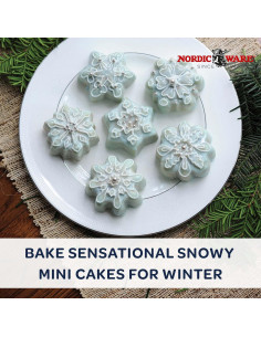 Sartén para Pastelitos Copo de Nieve Nordic Ware 3 Tazas 2