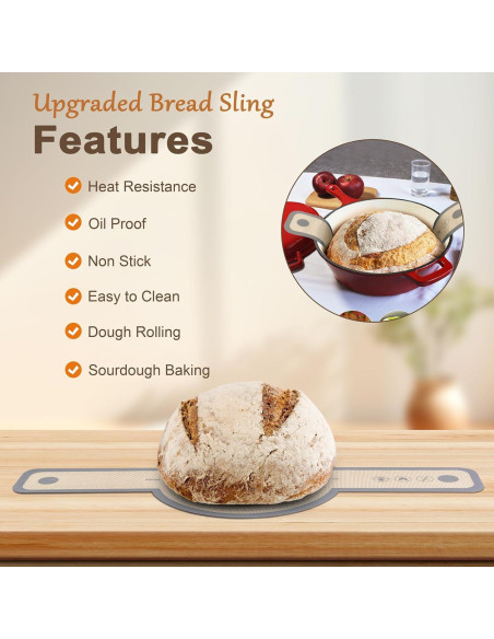 Sling de Pan de Silicona SWSKR 2 Pcs Antideslizante 21.1-24.1 cm