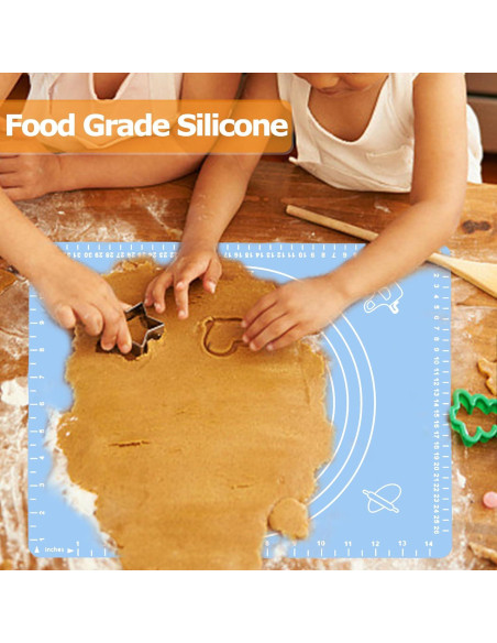 Alfombrilla de Silicona Antiadherente XoYoZo 30x40 cm Azul Alfombrilla de Silicona Antiadherente XoYoZo 30x40 cm Azul