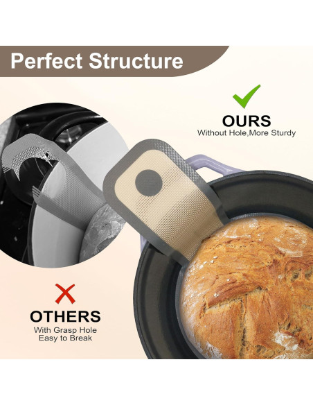 Sling de Pan de Silicona SWSKR 2 Pcs Antideslizante 21.1-24.1 cm