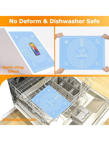 Alfombrilla de Silicona Antiadherente XoYoZo 30x40 cm Azul Alfombrilla de Silicona Antiadherente XoYoZo 30x40 cm Azul