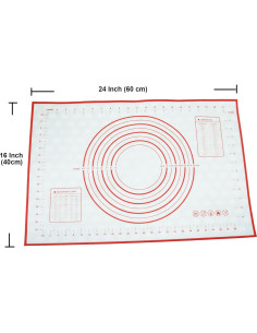 Alfombrilla de Silicona Antideslizante zqzeen 40x60cm para Hornear 2
