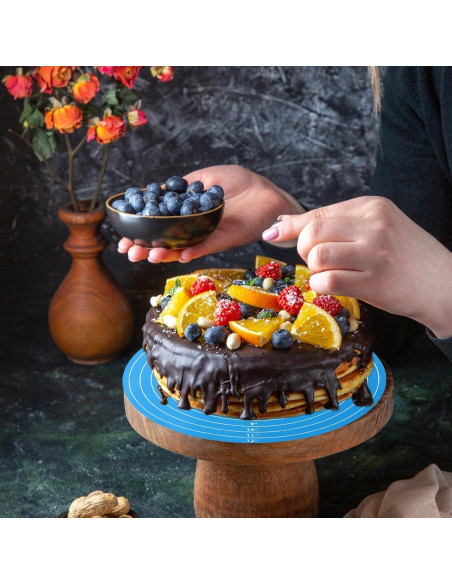 2 Alfombrillas de Silicona Redondas 30 cm YBEATY Antiadherentes