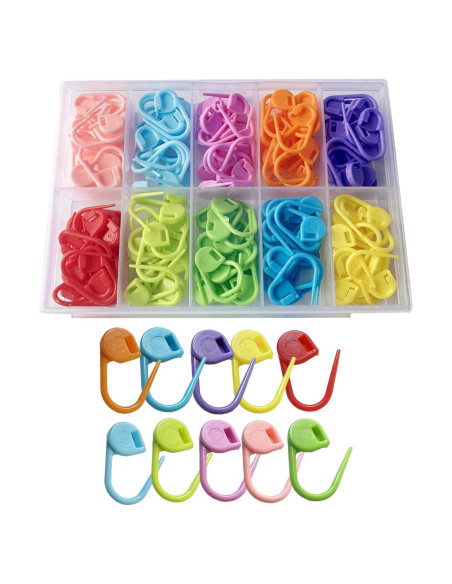 150 Marcadores de Puntos de Tejer Meikeer en 10 Colores