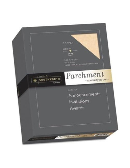 Papel Parchment Southworth Cobre 21.6x27.9 cm 500 Hojas