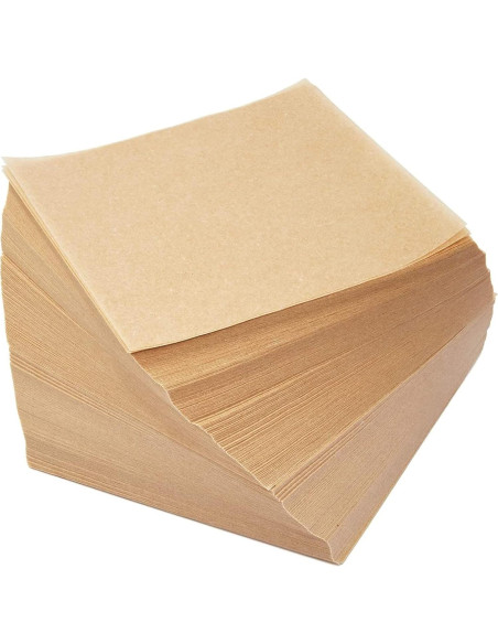 Hojas de Papel Pergamino Pre-cortadas Juvale 10x10 cm - 1000 Unidades