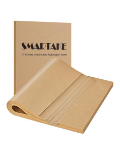 SMARTAKE 300 Hojas de Papel Pergamino 30x40 cm Anti-adherente