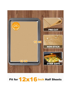 SMARTAKE 300 Hojas de Papel Pergamino 30x40 cm Anti-adherente 2