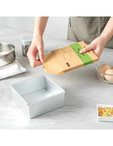 Hojas de papel pergamino Restaurantware 5x5" 200 unidades sin blanquear