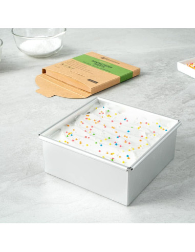 Hojas de papel pergamino Restaurantware 5x5" 200 unidades sin blanquear