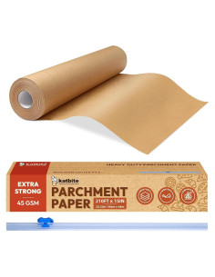 Papel Pergamino Resistente Katbite 38 cm x 64 m Antiadherente