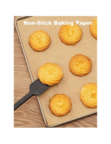 SMARTAKE 300 Hojas de Papel Pergamino 30x40 cm Anti-adherente