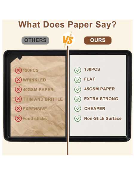 Hovico Papel Pergamino Pre-cortado 130 Hojas 22.86x33.02 cm